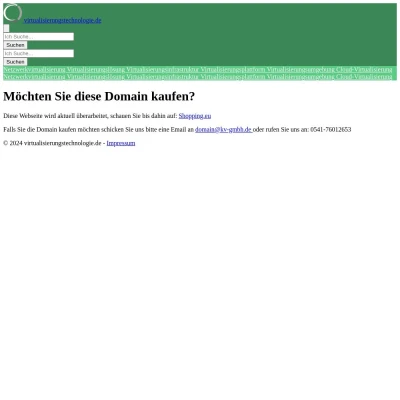 Screenshot virtualisierungstechnologie.de