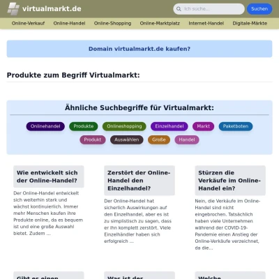 Screenshot virtualmarkt.de