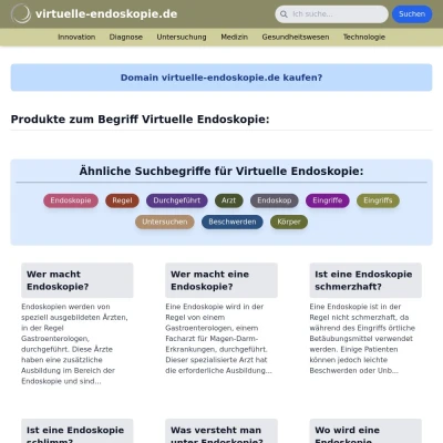 Screenshot virtuelle-endoskopie.de