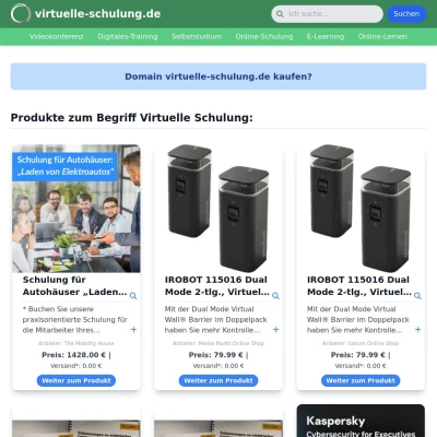 Screenshot virtuelle-schulung.de