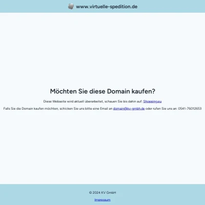 Screenshot virtuelle-spedition.de