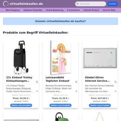 Screenshot virtuelleinkaufen.de