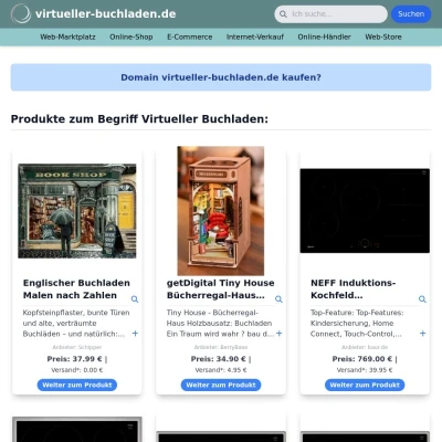 Screenshot virtueller-buchladen.de