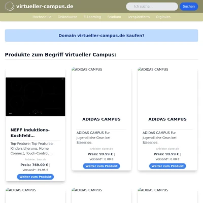 Screenshot virtueller-campus.de