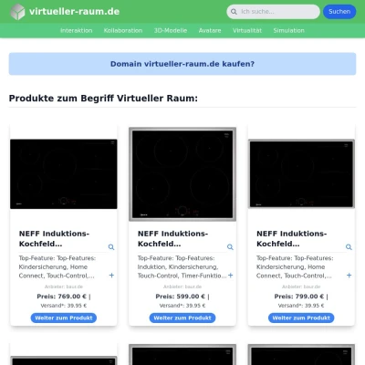 Screenshot virtueller-raum.de