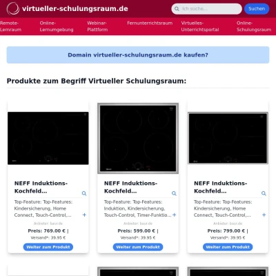 Screenshot virtueller-schulungsraum.de