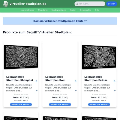 Screenshot virtueller-stadtplan.de
