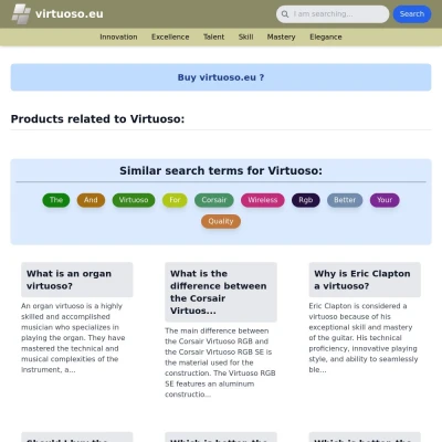 Screenshot virtuoso.eu