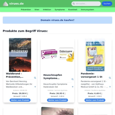 Screenshot virues.de