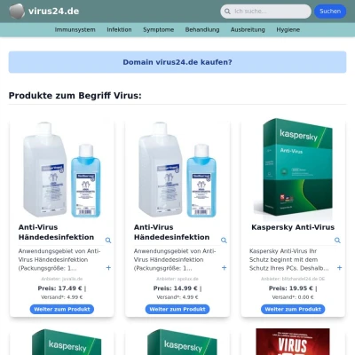 Screenshot virus24.de