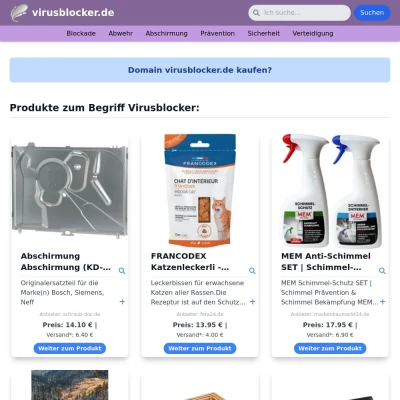 Screenshot virusblocker.de