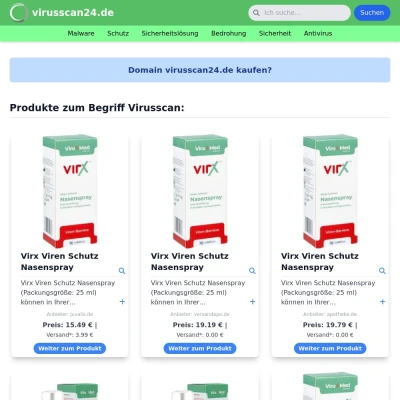 Screenshot virusscan24.de