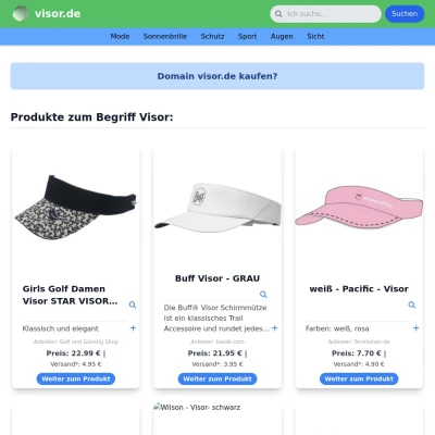 Screenshot visor.de