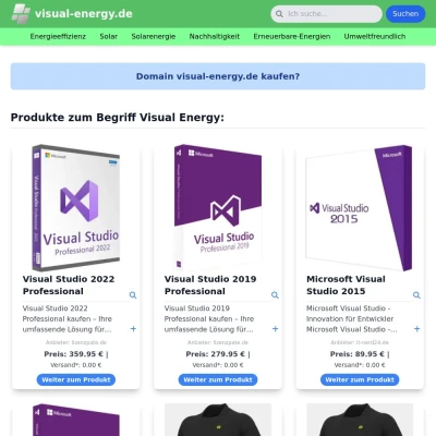 Screenshot visual-energy.de