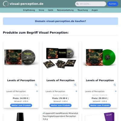 Screenshot visual-perception.de