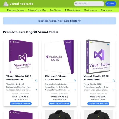 Screenshot visual-tools.de