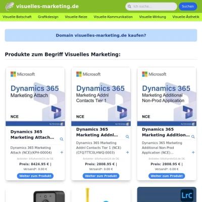 Screenshot visuelles-marketing.de