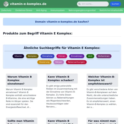 Screenshot vitamin-e-komplex.de