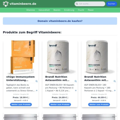 Screenshot vitaminbeere.de