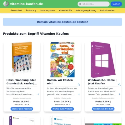 Screenshot vitamine-kaufen.de