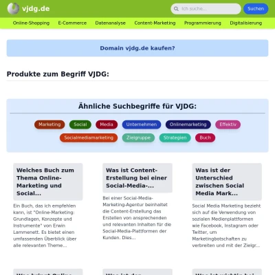 Screenshot vjdg.de