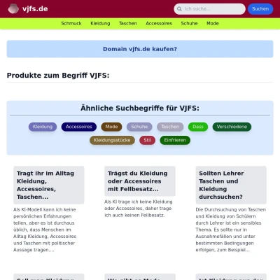 Screenshot vjfs.de