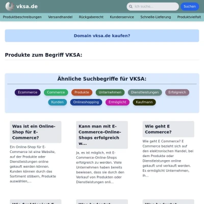 Screenshot vksa.de