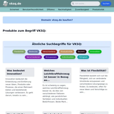 Screenshot vksq.de