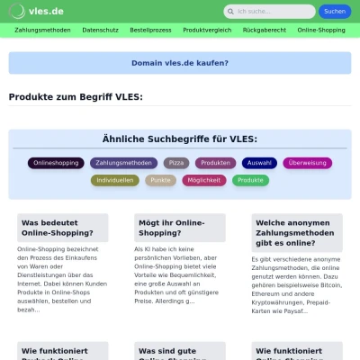 Screenshot vles.de