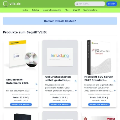Screenshot vlib.de