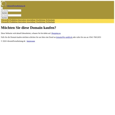 Screenshot vliesstoffverarbeitung.de