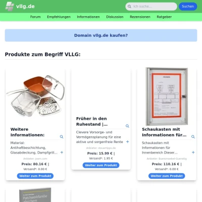 Screenshot vllg.de