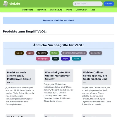 Screenshot vlol.de