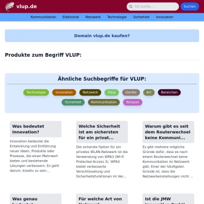 Screenshot vlup.de