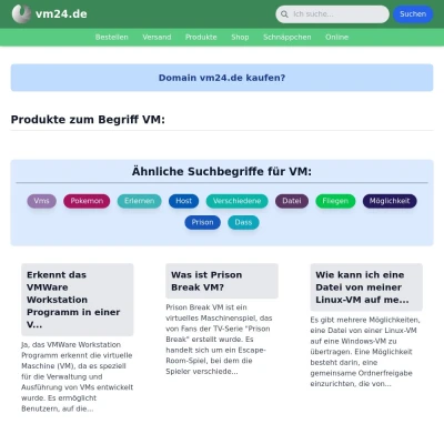 Screenshot vm24.de