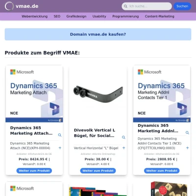 Screenshot vmae.de