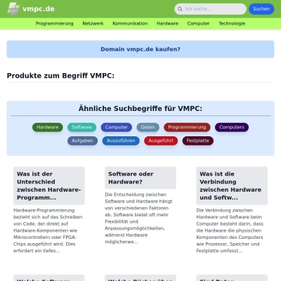 Screenshot vmpc.de