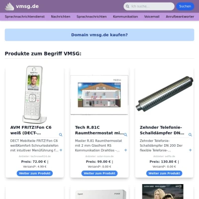 Screenshot vmsg.de