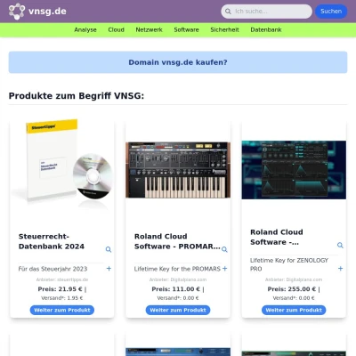 Screenshot vnsg.de