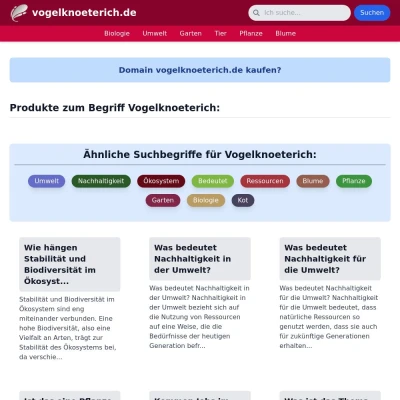 Screenshot vogelknoeterich.de