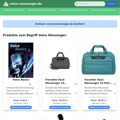 Screenshot voice-messenger.de