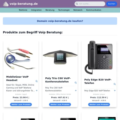 Screenshot voip-beratung.de
