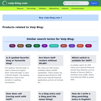 Screenshot voip-blog.com