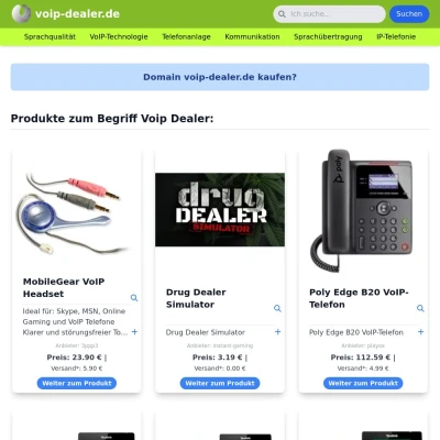 Screenshot voip-dealer.de