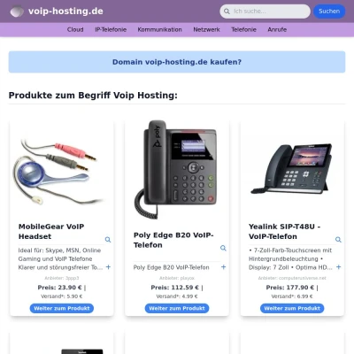 Screenshot voip-hosting.de