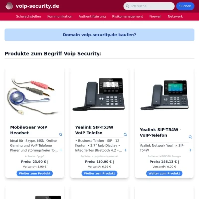 Screenshot voip-security.de