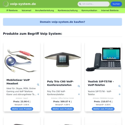 Screenshot voip-system.de
