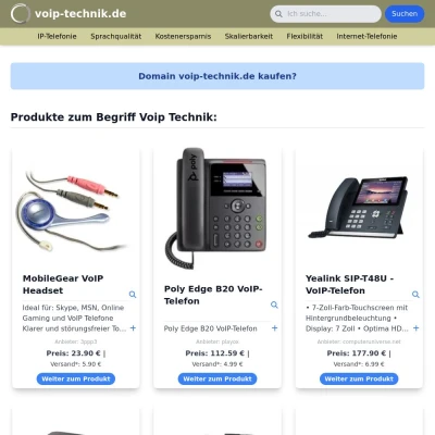 Screenshot voip-technik.de