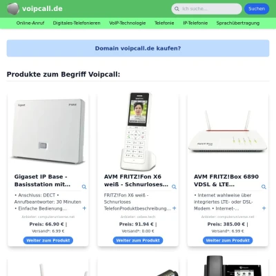 Screenshot voipcall.de