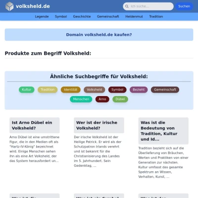 Screenshot volksheld.de